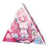 Triangular retail packaging box for Peach Toys Nagisa Ikuno Love Pad.